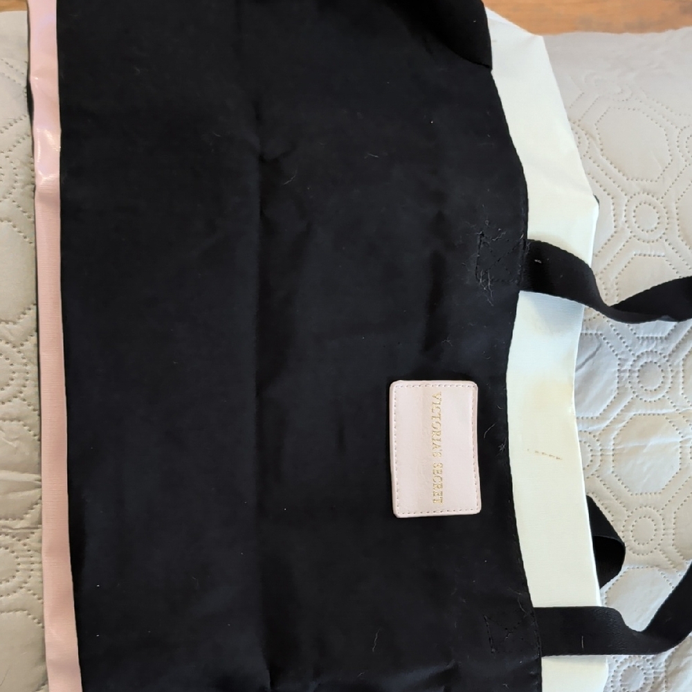 Victoria's Secret Black and Pink Tote